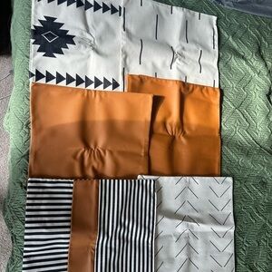 Geometric and Striped Pillow Covers